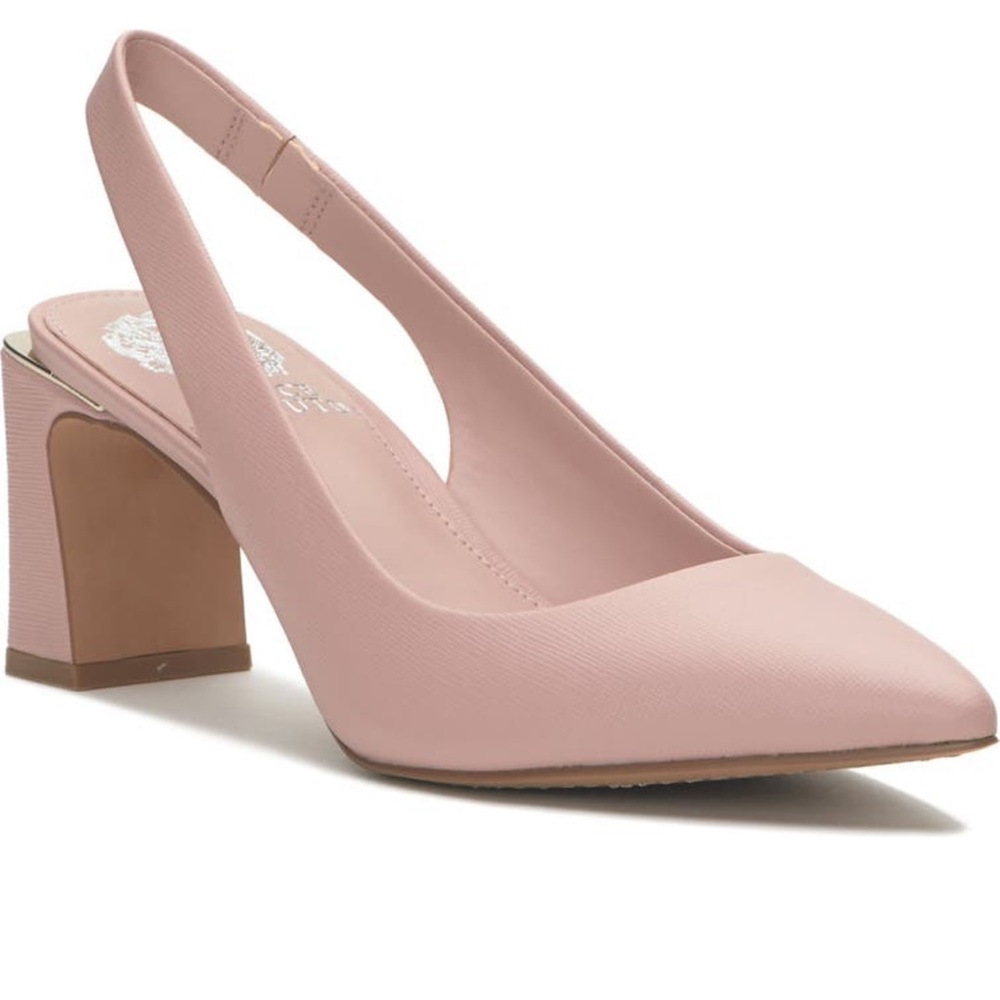 Vince Camuto Hamden Slingback pointed toe pump pale peony